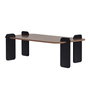 Nordure Mesa de Centro Venezia Walnut y Wood Black